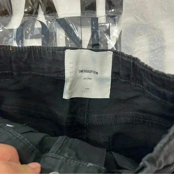 ONE TEASPOON BLACK PUNK 2020 MINI STRETCH HIGH WAIST DENIM SKIRT Size 9-10 - Picture 3 of 6